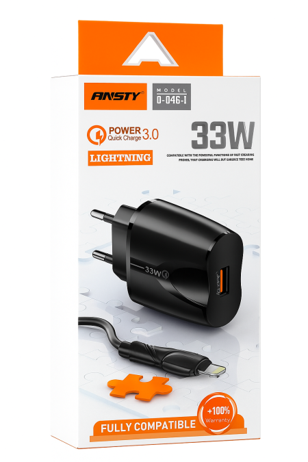 Ansty 33 W lightning شاحن ايفون