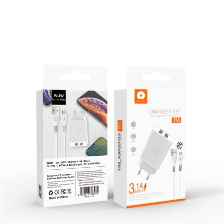 شاحن مدخلين  Micro